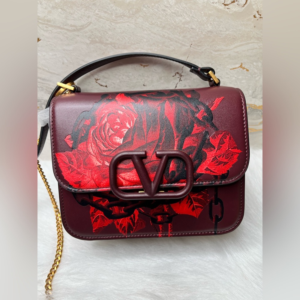 SOLD Valentino Garavani Red Floral Bag